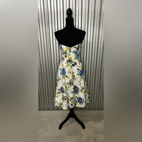 Allen B. By Allen Schwartz Dresses & Skirts - Women’s NWT Allen Schwartz White Multicolor Floral Strap MIDI Dress Size Small